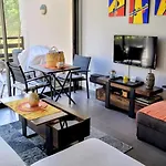 아파트 Paradis - 3 Etoiles, Vue Apaisante Sur Golf, Pins Parasols, 2e Etage - 80 M2 Dont Terrasse Avec Pergola, 2 Chambres, 3 Clim, Wifi - Piscine, Parking Et Park A Velos, Ascenseur - En Option Linge, Menage - Pistes Cyclables, A Proxi *