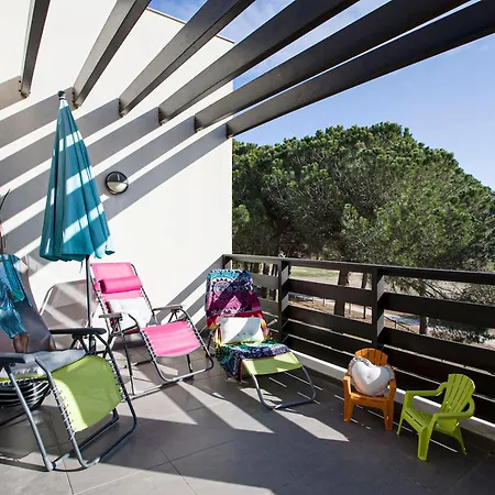 Paradis St Cyprien Golf Clair 3 Etoiles, 80 M2 Avec Terrasse Pergola, Vue Apaisante Sur Pins Parasols, 2e Etage, 2 Chambres, 3 Clim, Wifi - Piscine, Parking Et Park A Velos, Ascenseur - En Option Linge, Menage - Pistes Cyclables, A Proximite * Saint-Cyprien (Pyrenees-Orientales)