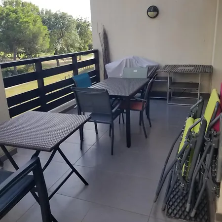 Paradis - 3 étoiles, Vue Apaisante Sur Golf, Pins Parasols, 2è étage - 80 M2 Dont Terrasse Avec Pergola, 2 Chambres, 3 Clim, Wifi - Piscine, Parking Et Park à Vélos, Ascenseur - En Option Linge, Ménage - Pistes Cyclables, à Proxi *